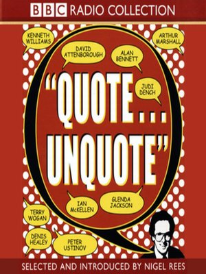 cover image of Quote... Unquote